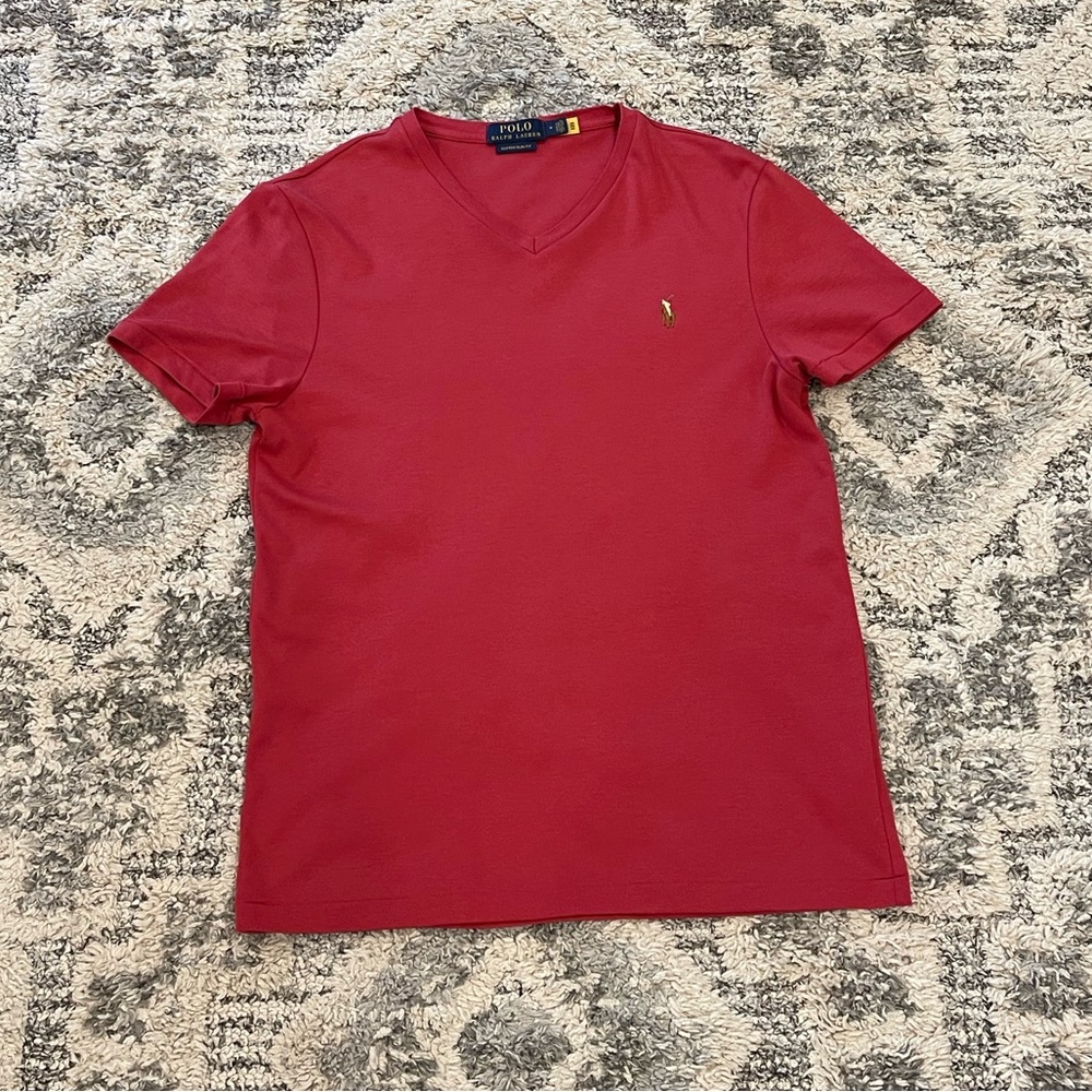 Polo Ralph Lauren Soft Touch V-Neck T-shirt Custom Fit